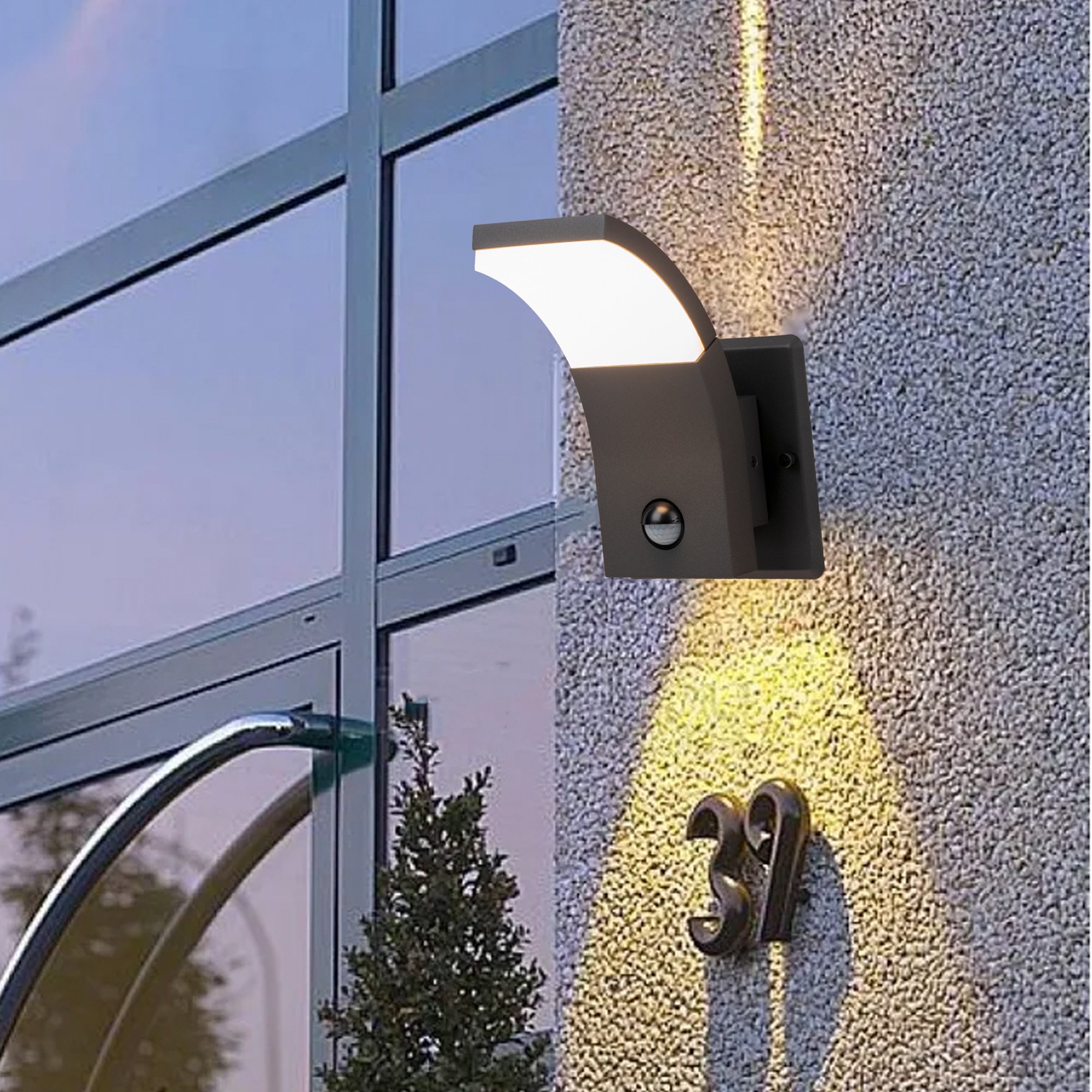 Inowel Lights Outdoor Wall Light with Motion Sensor LED Wall Mount Lamp LED Exterior Wall Sconce 18513 Inowel Lights Outdoor Wall Light with Motion Sensor LED Wall Mount Lamp LED Exterior Wall Sconce 18513
