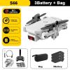 S66 Drone No Camera WiFi Collapsible RC Quadcopter Helicopter Toy-Black-1 Battery
